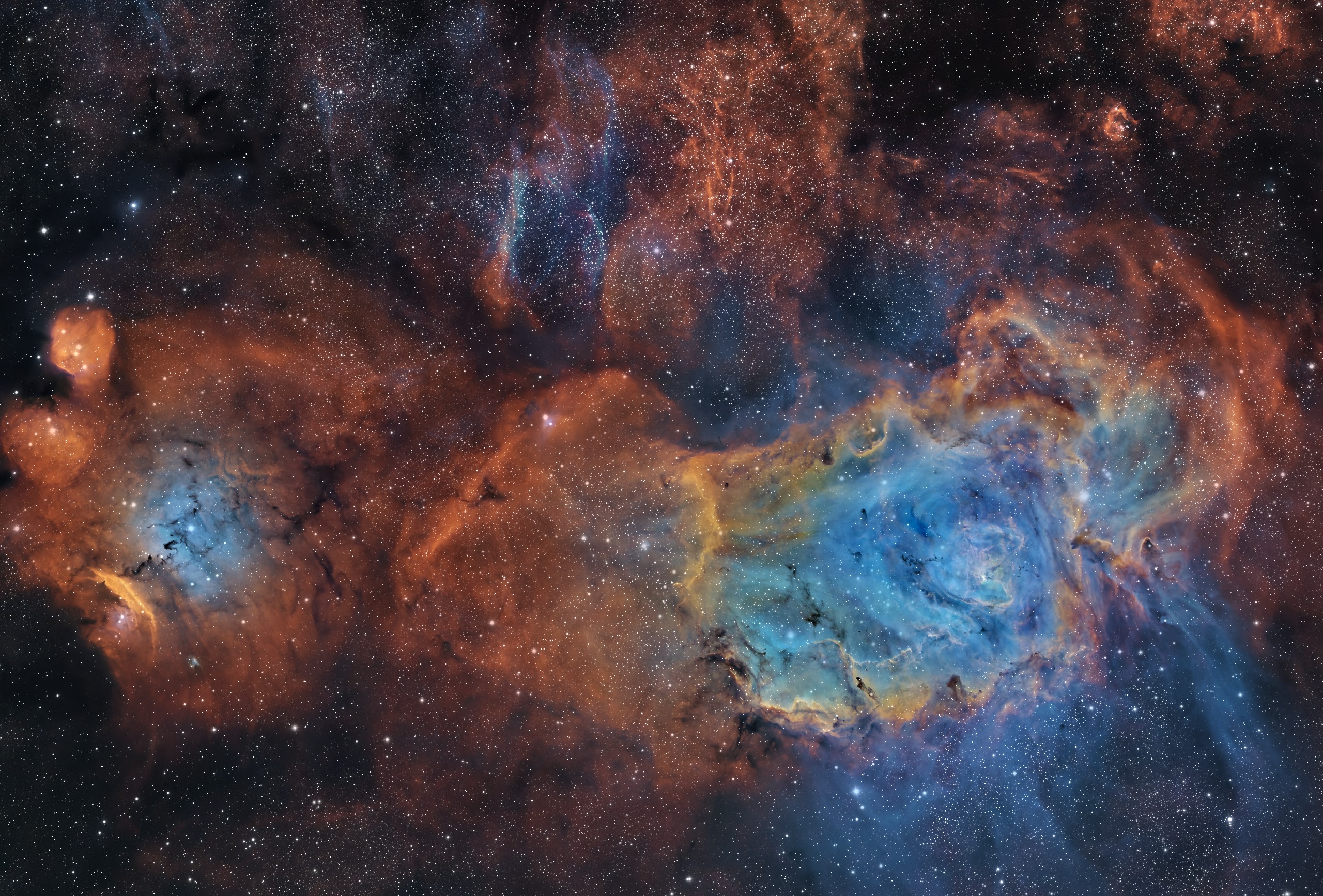 Lagoon Nebula – A Structured Stellar Nursery